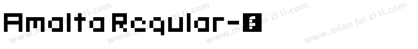 Amalta Regular字体转换
